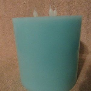 BLUE 3-WICK SEA BREEZE LED  BATTERY OPERATED CANDLE